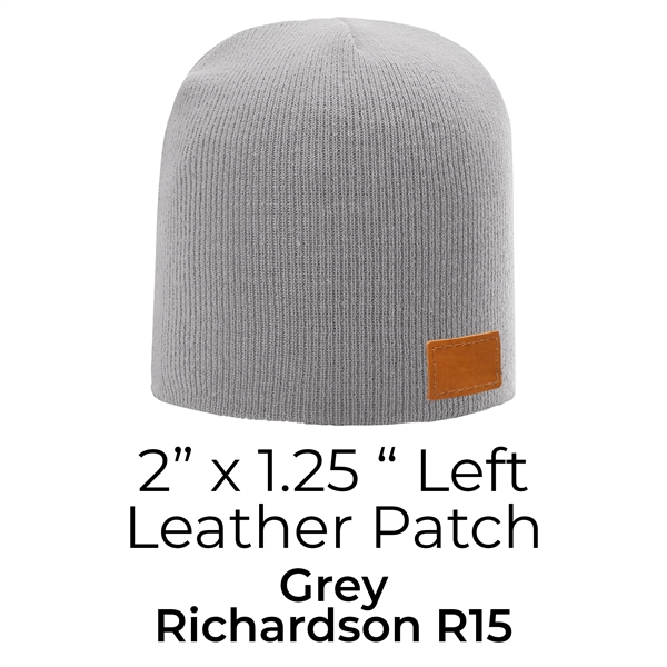 Genuine Leather Patch Beanie - Richardson R15 or R18 - Genuine Leather Patch Beanie - Richardson R15 or R18 - Image 4 of 21