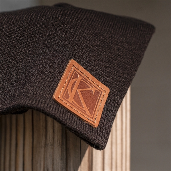 Genuine Leather Patch Beanie - Richardson R15 or R18 - Genuine Leather Patch Beanie - Richardson R15 or R18 - Image 18 of 21