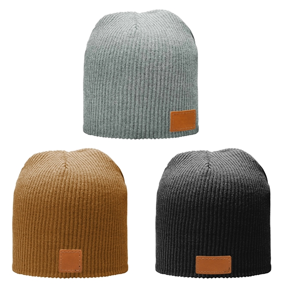 Genuine Leather Patch Beanie - Richardson - Genuine Leather Patch Beanie - Richardson - Image 3 of 19