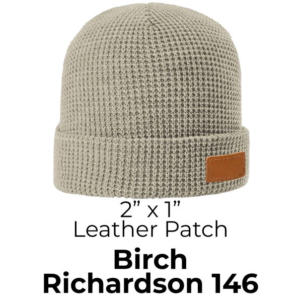 Genuine Leather Patch Beanie - Richardson - Genuine Leather Patch Beanie - Richardson - Image 8 of 19