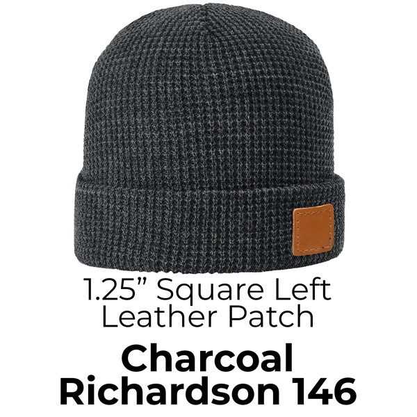 Genuine Leather Patch Beanie - Richardson - Genuine Leather Patch Beanie - Richardson - Image 9 of 19