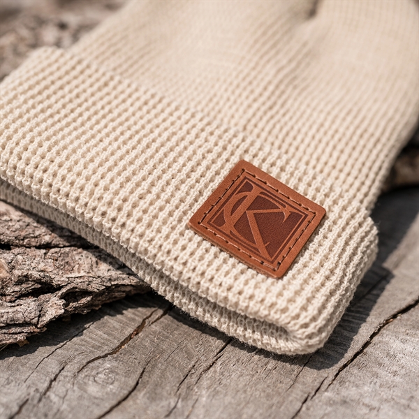 Genuine Leather Patch Beanie - Richardson - Genuine Leather Patch Beanie - Richardson - Image 11 of 19