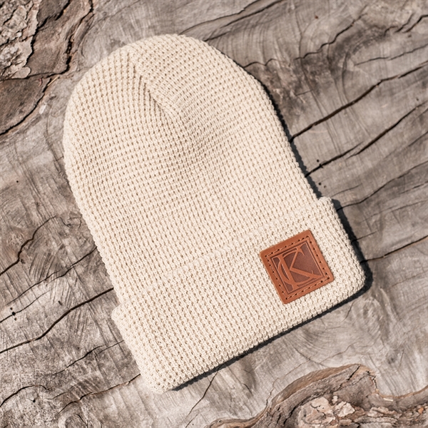 Genuine Leather Patch Beanie - Richardson - Genuine Leather Patch Beanie - Richardson - Image 14 of 19