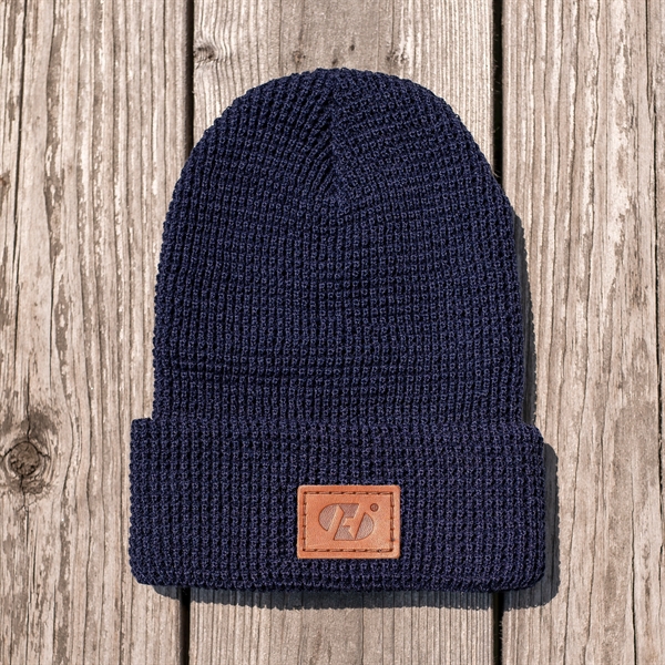 Genuine Leather Patch Beanie - Richardson - Genuine Leather Patch Beanie - Richardson - Image 15 of 19