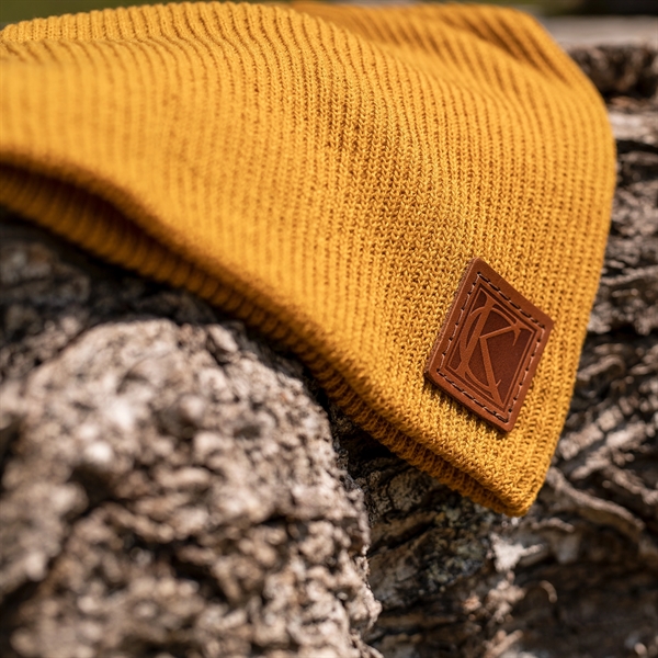 Genuine Leather Patch Beanie - Richardson - Genuine Leather Patch Beanie - Richardson - Image 17 of 19