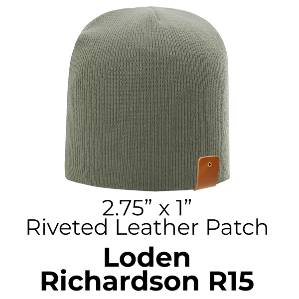 Full-Grain Leather Patch Beanie - Riveted - Full-Grain Leather Patch Beanie - Riveted - Image 2 of 12