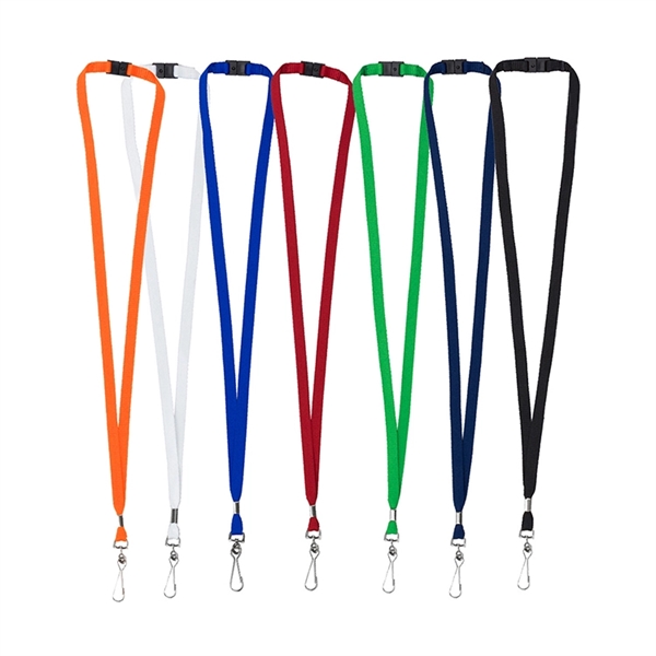 Blank Lanyard w/Breakaway - Swivel Clip - Blank Lanyard w/Breakaway - Swivel Clip - Image 0 of 20