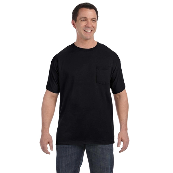 Hanes Men's 6.1 oz Tagless Pocket T-Shirt - Hanes Men's 6.1 oz Tagless Pocket T-Shirt - Image 1 of 7