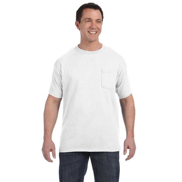 Hanes Men's 6.1 oz Tagless Pocket T-Shirt - Hanes Men's 6.1 oz Tagless Pocket T-Shirt - Image 0 of 7