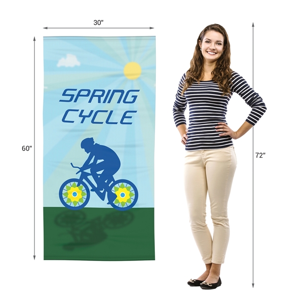 30" x 60" Microfiber Terry Beach Towel - 30" x 60" Microfiber Terry Beach Towel - Image 7 of 8