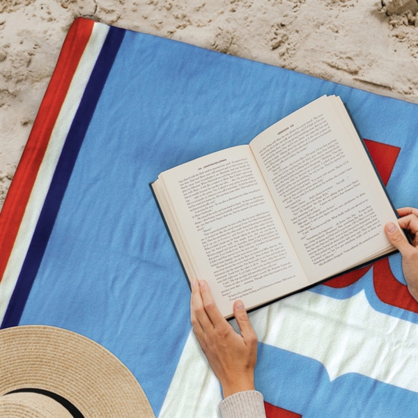 30" x 60" Microfiber Terry Beach Towel - 30" x 60" Microfiber Terry Beach Towel - Image 8 of 8