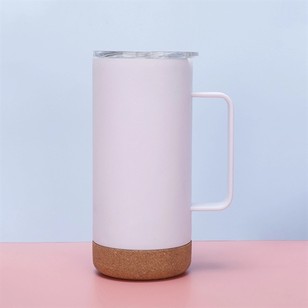 16Oz Explorer Vacuum Camp Mug With Cork Bottom - 16Oz Explorer Vacuum Camp Mug With Cork Bottom - Image 1 of 2