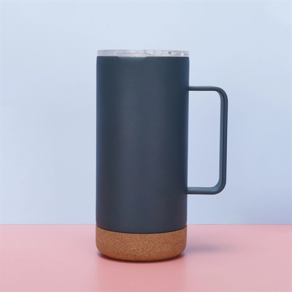 16Oz Explorer Vacuum Camp Mug With Cork Bottom - 16Oz Explorer Vacuum Camp Mug With Cork Bottom - Image 2 of 2
