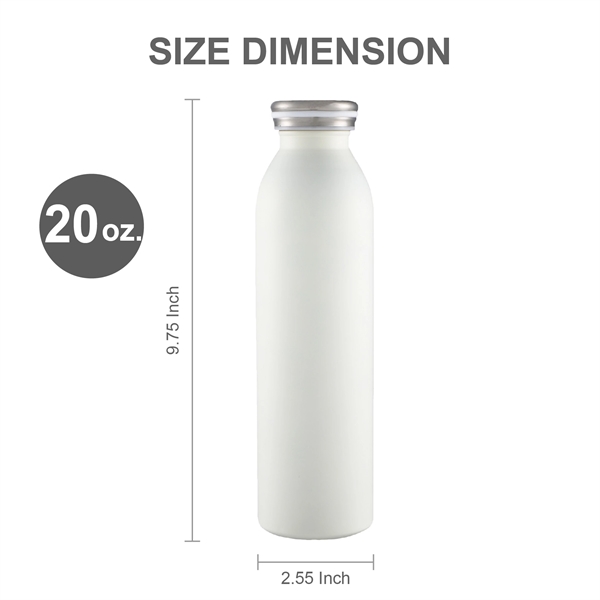 20oz. Travel Stainless Vacuum Insulated Sports Bottle w/ Lid - 20oz. Travel Stainless Vacuum Insulated Sports Bottle w/ Lid - Image 1 of 6