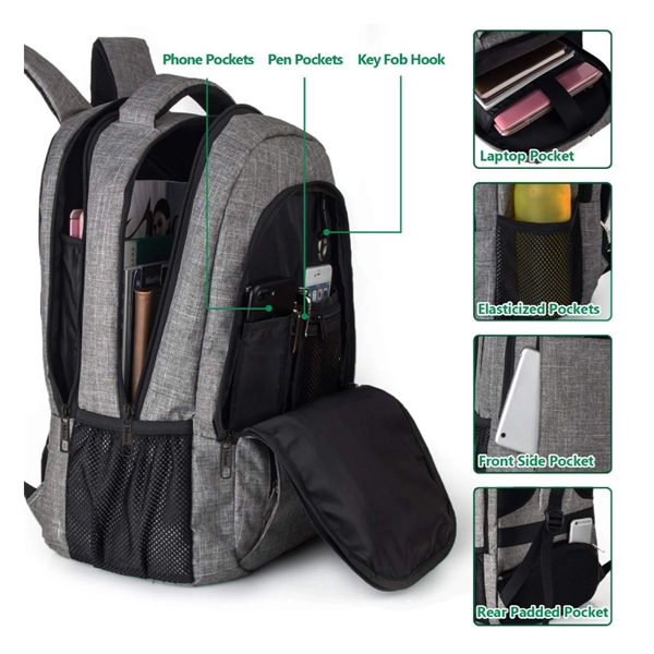 Padded Laptop Bag With Charging Port - Padded Laptop Bag With Charging Port - Image 1 of 2