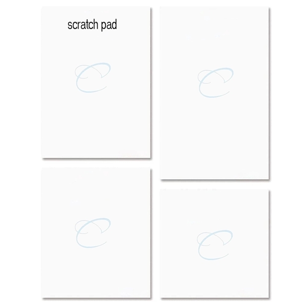 5 1/2" x 8 1/4" 100-Sheet Notepad