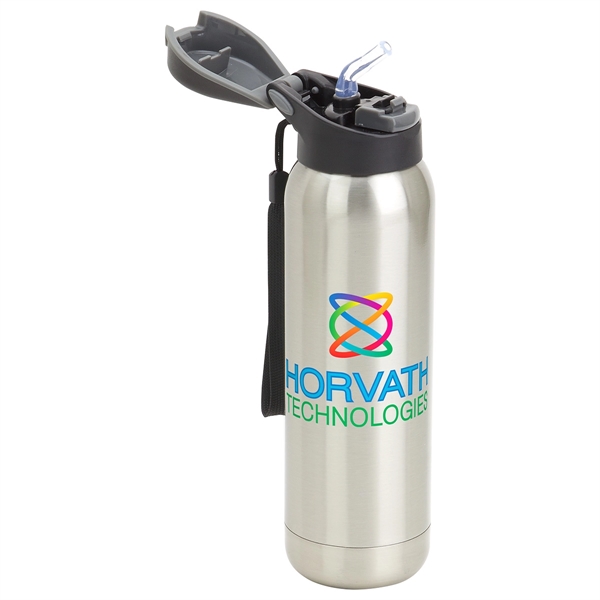 Stratford 17 oz Pop-Top Vacuum Insulated Stainless Steel Bot - Stratford 17 oz Pop-Top Vacuum Insulated Stainless Steel Bot - Image 0 of 0