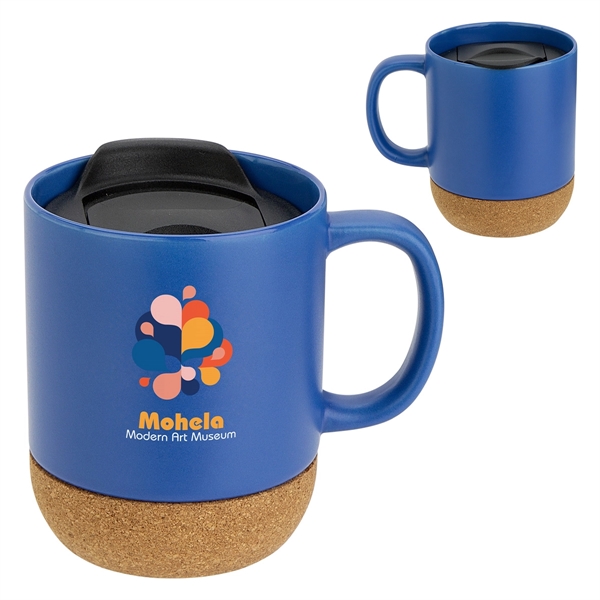 Balsamo 12 oz Ceramic Mug with Cork Base - Balsamo 12 oz Ceramic Mug with Cork Base - Image 2 of 4