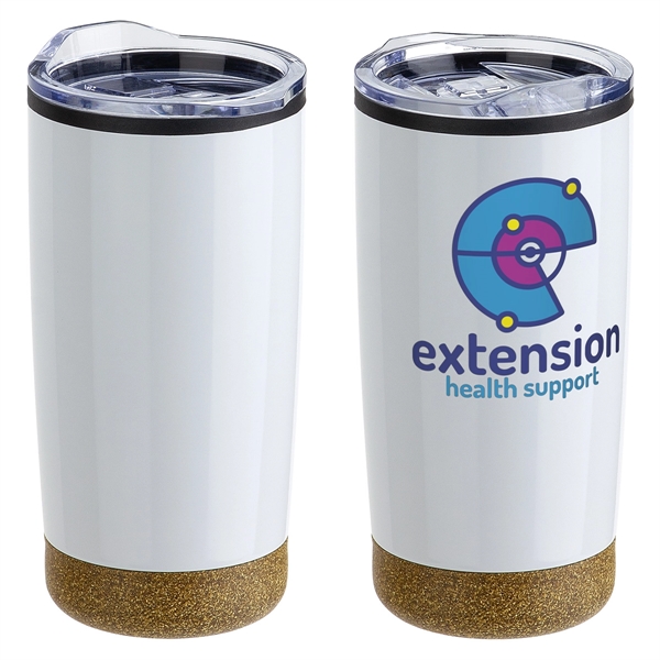 York 20 oz Stainless Steel/Polypropylene Tumbler with Cork B - York 20 oz Stainless Steel/Polypropylene Tumbler with Cork B - Image 3 of 3