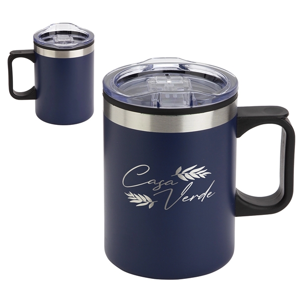 Zara 14 oz Stainless Steel/Polypropylene Mug - Zara 14 oz Stainless Steel/Polypropylene Mug - Image 2 of 4
