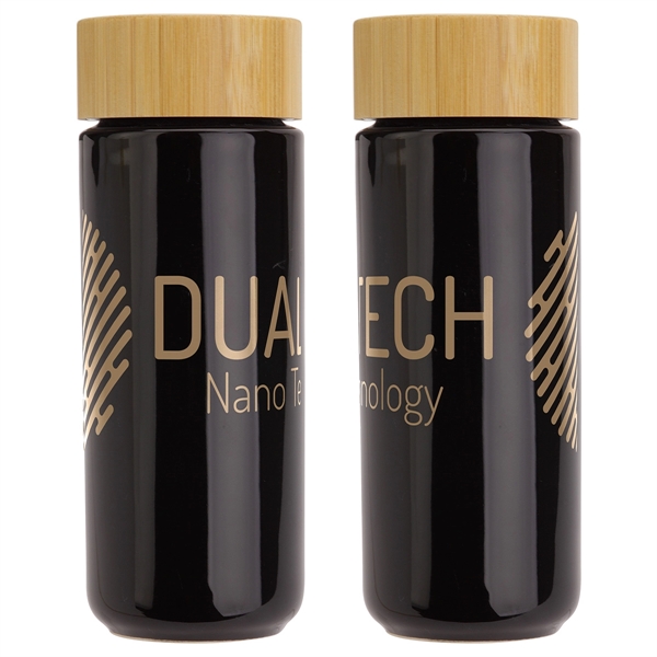 Milan 10 oz Ceramic Tumbler with Bamboo Lid - Milan 10 oz Ceramic Tumbler with Bamboo Lid - Image 1 of 2