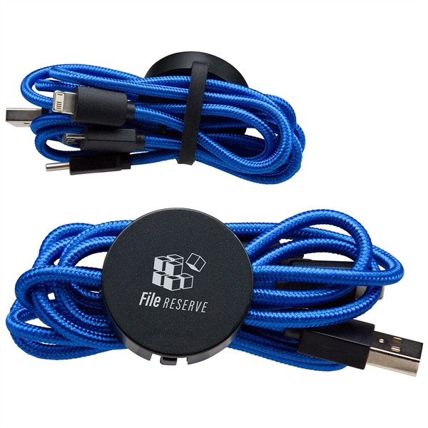 Triplex 3-in-1 Light-Up Charging Cable - Triplex 3-in-1 Light-Up Charging Cable - Image 2 of 3