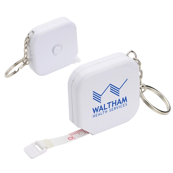 Square 5-Foot Tape Measure with Key Chain - Square 5-Foot Tape Measure with Key Chain - Image 2 of 2