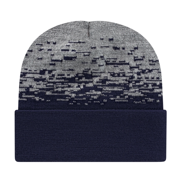 Cap America® 12" Static Pattern Knit Beanie - Cap America® 12" Static Pattern Knit Beanie - Image 12 of 15