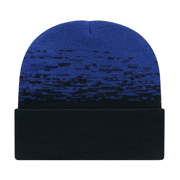 Cap America® 12" Static Pattern Knit Beanie - Cap America® 12" Static Pattern Knit Beanie - Image 13 of 15