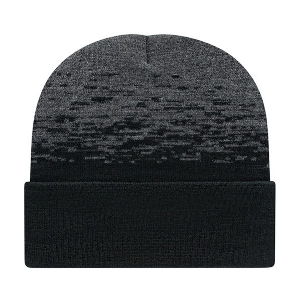 Cap America® 12" Static Pattern Knit Beanie - Cap America® 12" Static Pattern Knit Beanie - Image 15 of 15