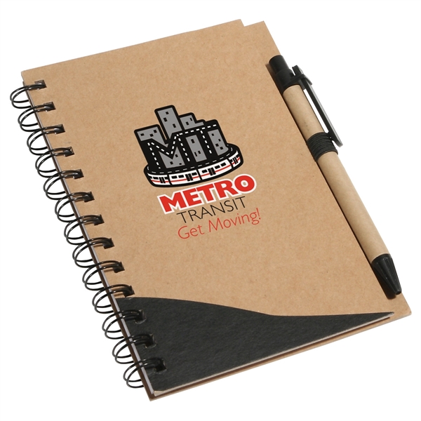 Custom Recycle Write Notebook & Pen