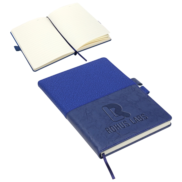 Custom Quarry Textured Journal with Interlocking Pen Closure