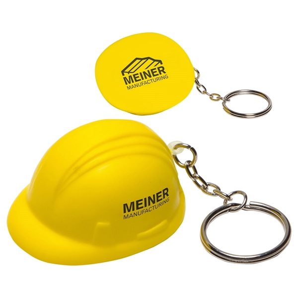 Hard Hat Stress Reliever Key Chain - Hard Hat Stress Reliever Key Chain - Image 0 of 0