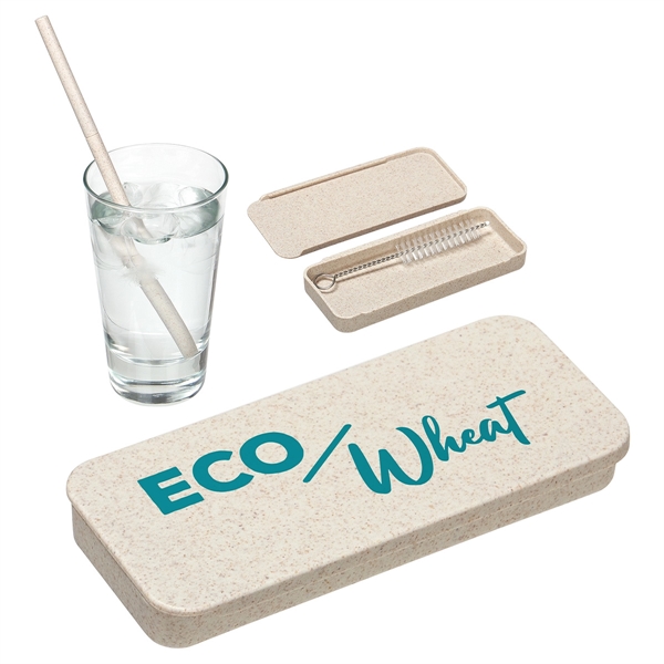 Eco Wheat Straw Kit With Cleaning Brush - Eco Wheat Straw Kit With Cleaning Brush - Image 0 of 0
