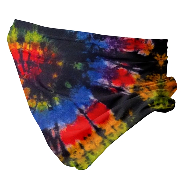 Festive Tie Dye Neck Gaiter - Festive Tie Dye Neck Gaiter - Image 2 of 2