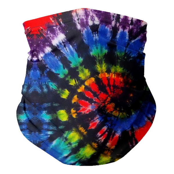 Festive Tie Dye Neck Gaiter - Festive Tie Dye Neck Gaiter - Image 0 of 2