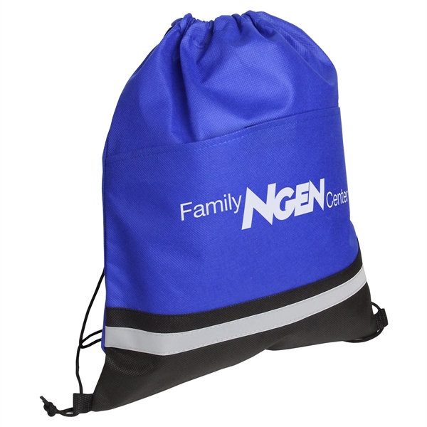 Safety Non-Woven Drawstring Bag - Safety Non-Woven Drawstring Bag - Image 1 of 3