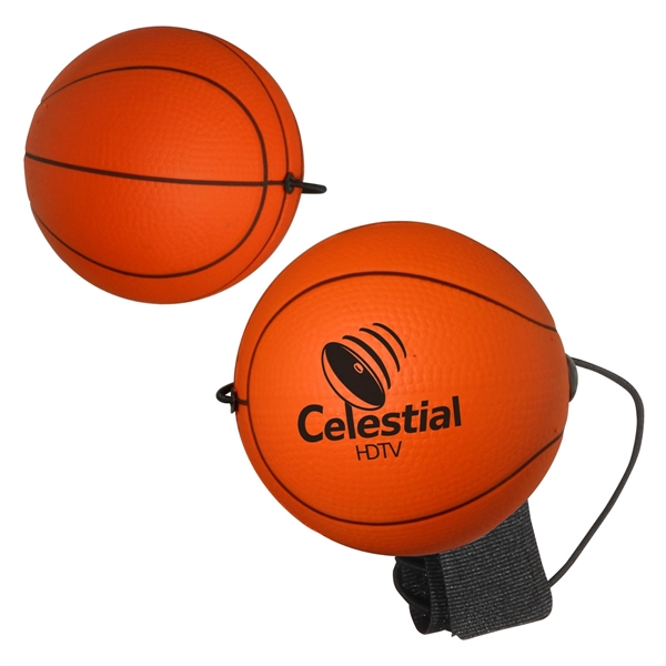 Basketball Stress Reliever Yo-Yo Bungee - Basketball Stress Reliever Yo-Yo Bungee - Image 0 of 0