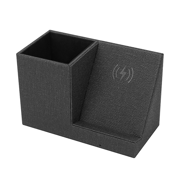 10W Fast Wireless Charger With Desk Organizer - 10W Fast Wireless Charger With Desk Organizer - Image 2 of 4