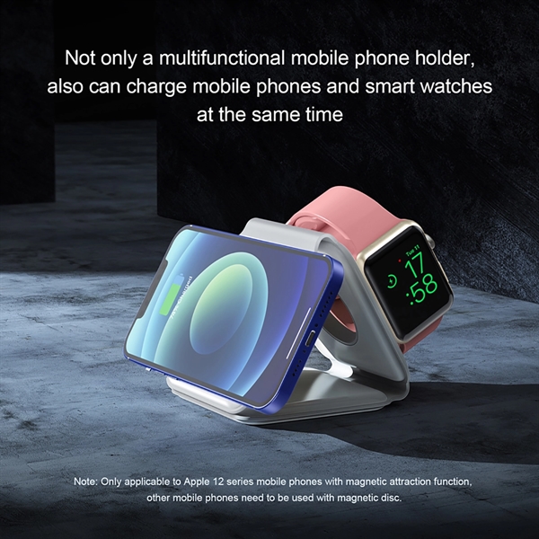 3 In 1 Foldable Magnetic Wireless Charger - 3 In 1 Foldable Magnetic Wireless Charger - Image 2 of 4