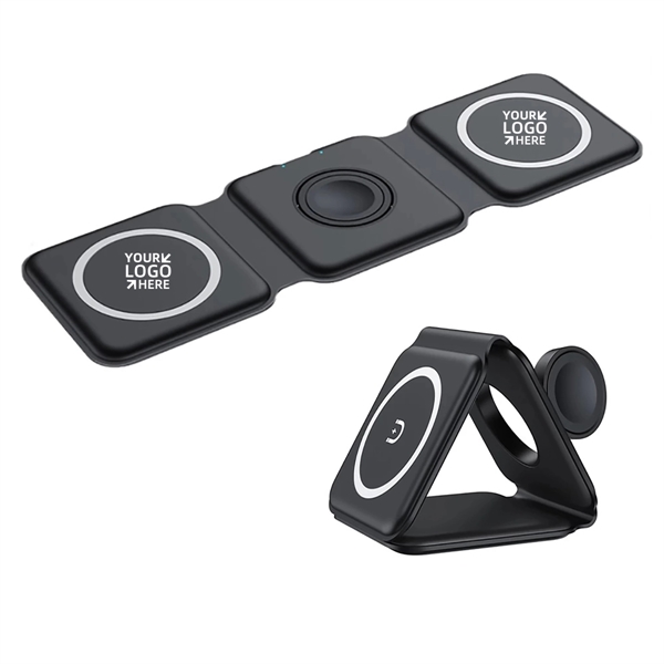 3 In 1 Foldable Magnetic Wireless Charger - 3 In 1 Foldable Magnetic Wireless Charger - Image 4 of 4