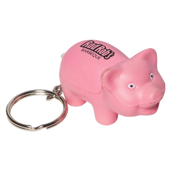 Pig Stress Reliever Key Chain