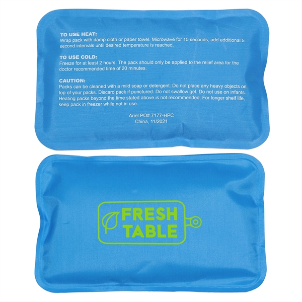 Custom Rectangle Nylon-Covered Hot/Cold Pack