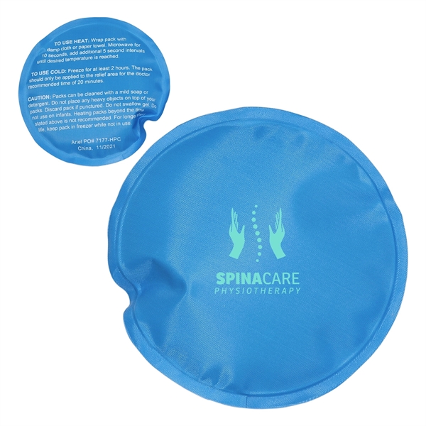 Custom Round Nylon-Covered Hot/Cold Pack