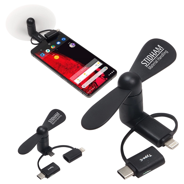 Custom 3-in-1 Mini Phone Fan
