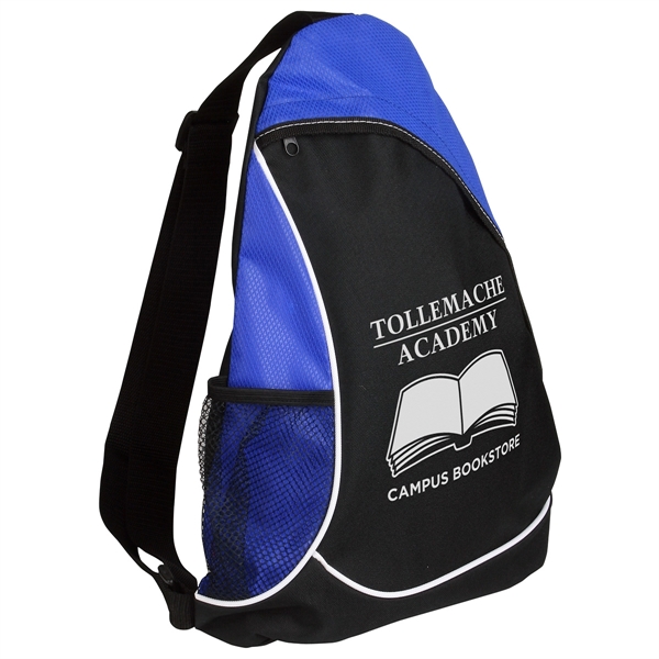 Custom Natural Curve Non-Woven/Polyester Sling Backpack