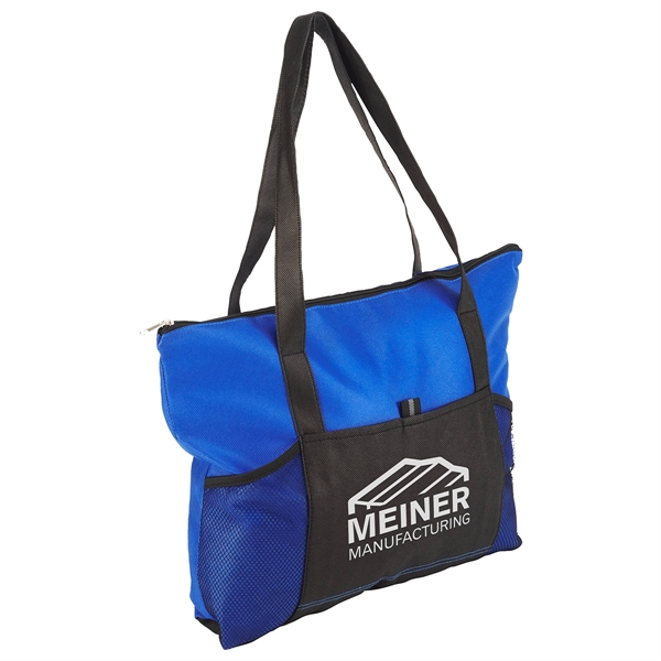 Custom Feather Flight Non-Woven Zipper Tote Bag