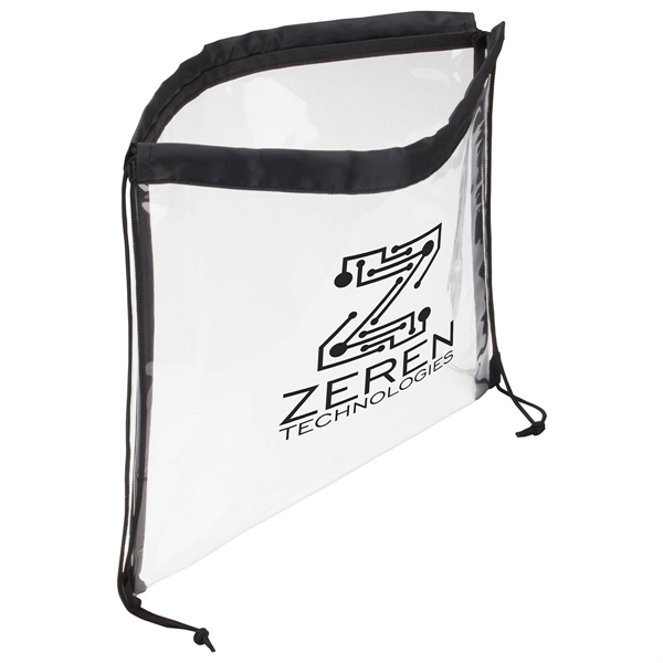 Custom Clear Vinyl Bag with Drawstring