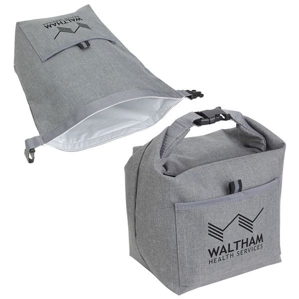 Custom Bellevue Heathered Polyester Insulated Lunch Tote