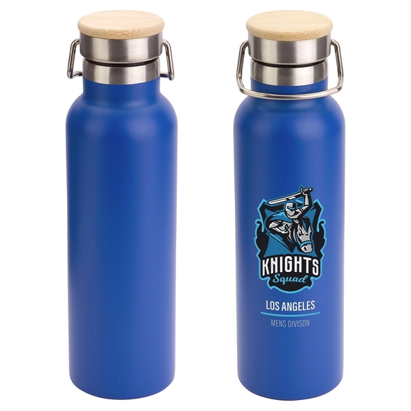 20 oz Vacuum Insulated Bottle with bamboo lid - 20 oz Vacuum Insulated Bottle with bamboo lid - Image 1 of 17